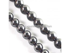 Non magnetic Hematite Beads, Round, different size for choice, black, Grade A, Hole:Approx 0.8mm, Length:Approx 16 Inch, Sold By Strand